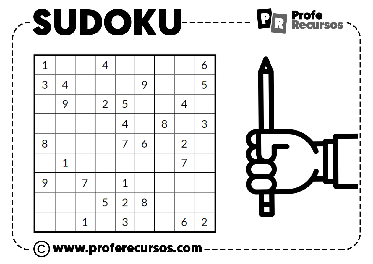 Sudoku para Imprimir, Fácil, Difícil, Crianças, Em Branco, PDF