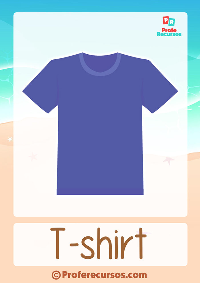 Summer Clothes Flashcards Collection For Primary Kids