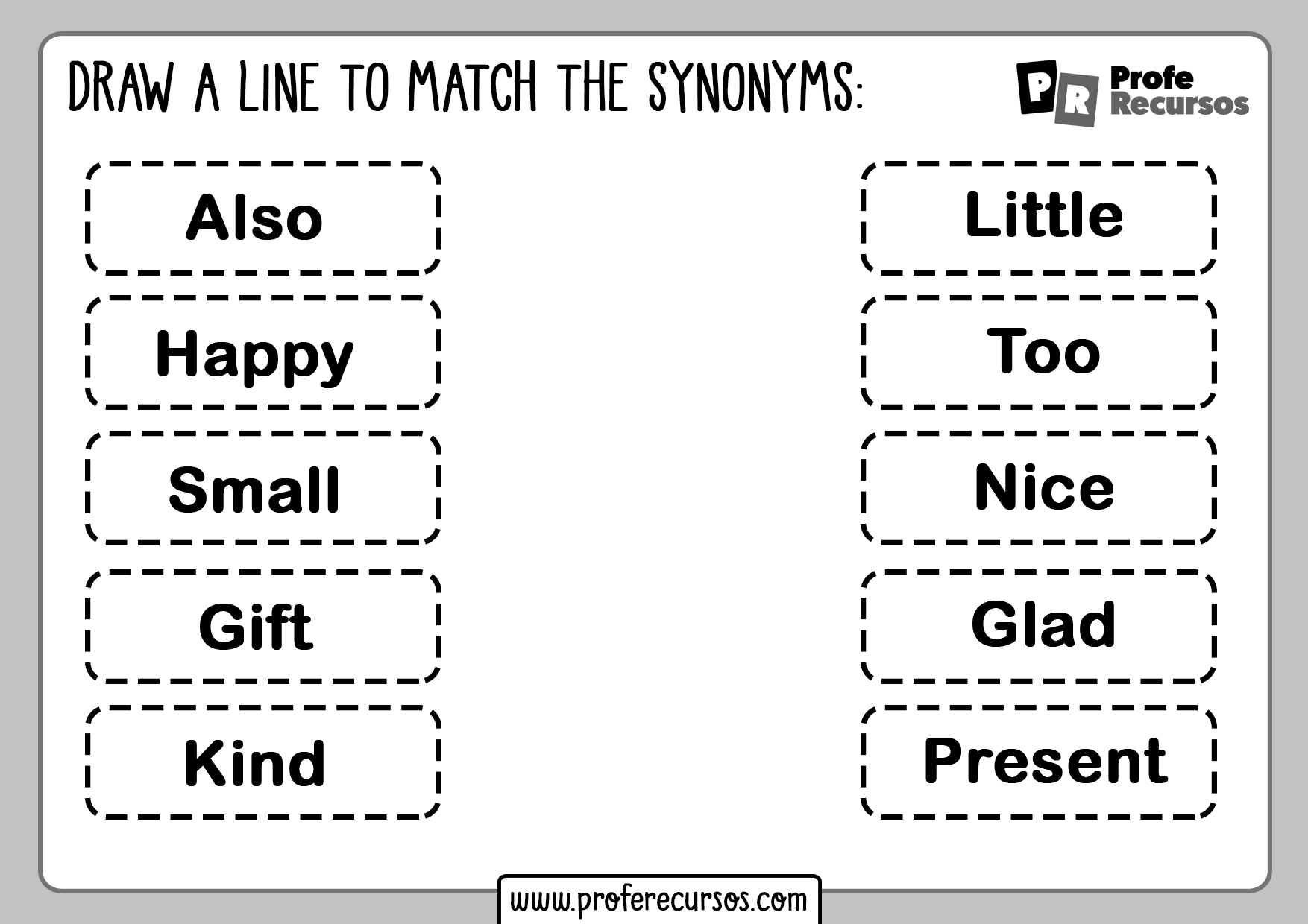 Synonyms exercises worksheets