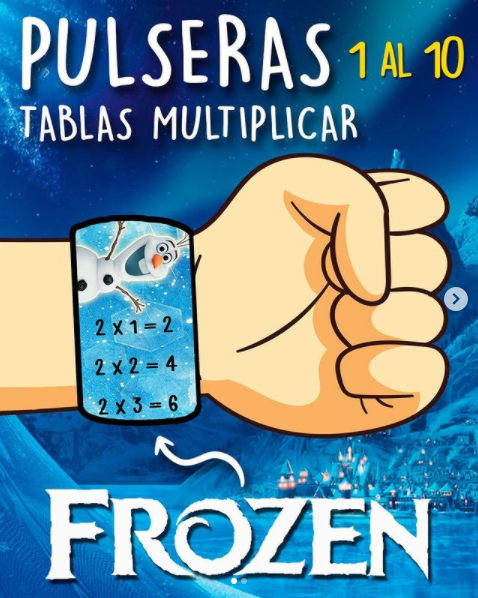 Tablas de multiplicar de frozen