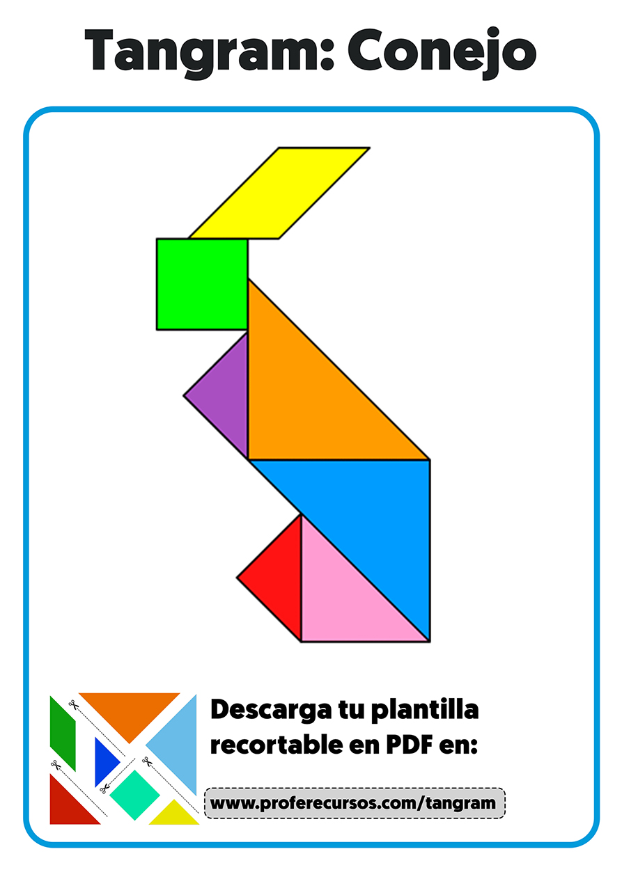 Tangram figuras con soluciones