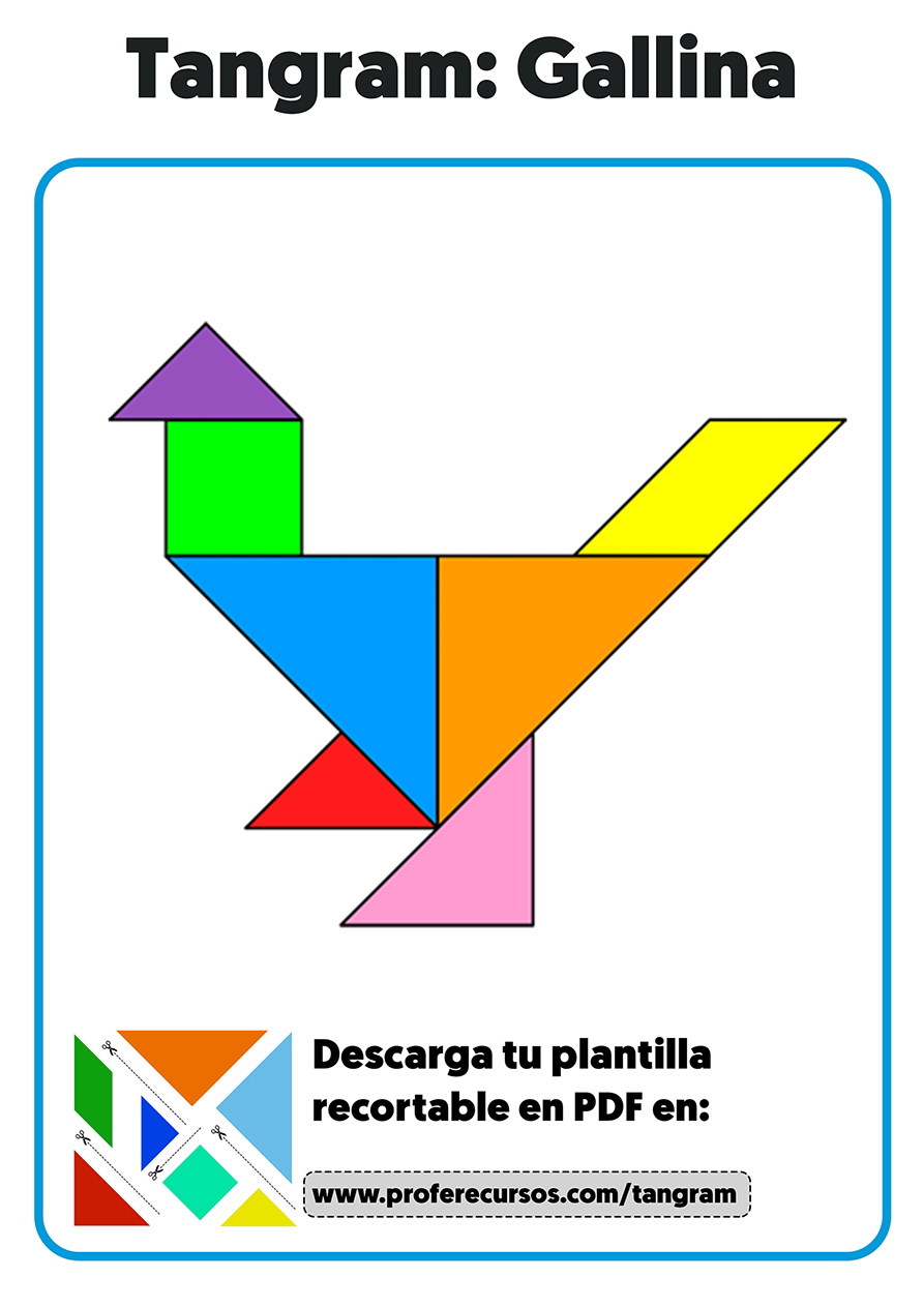 Tangram plantillas para niños