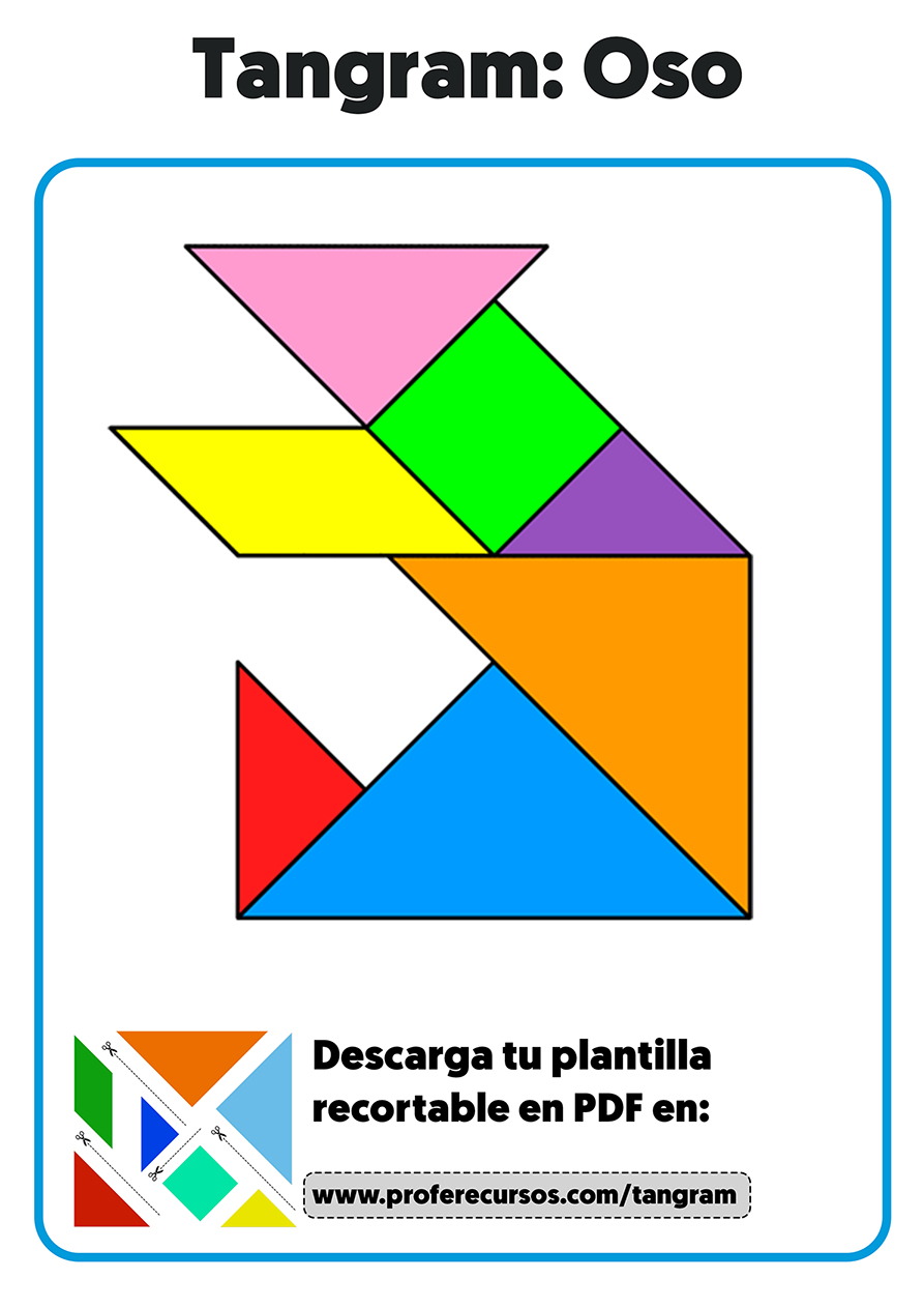 Tangram de animales oso