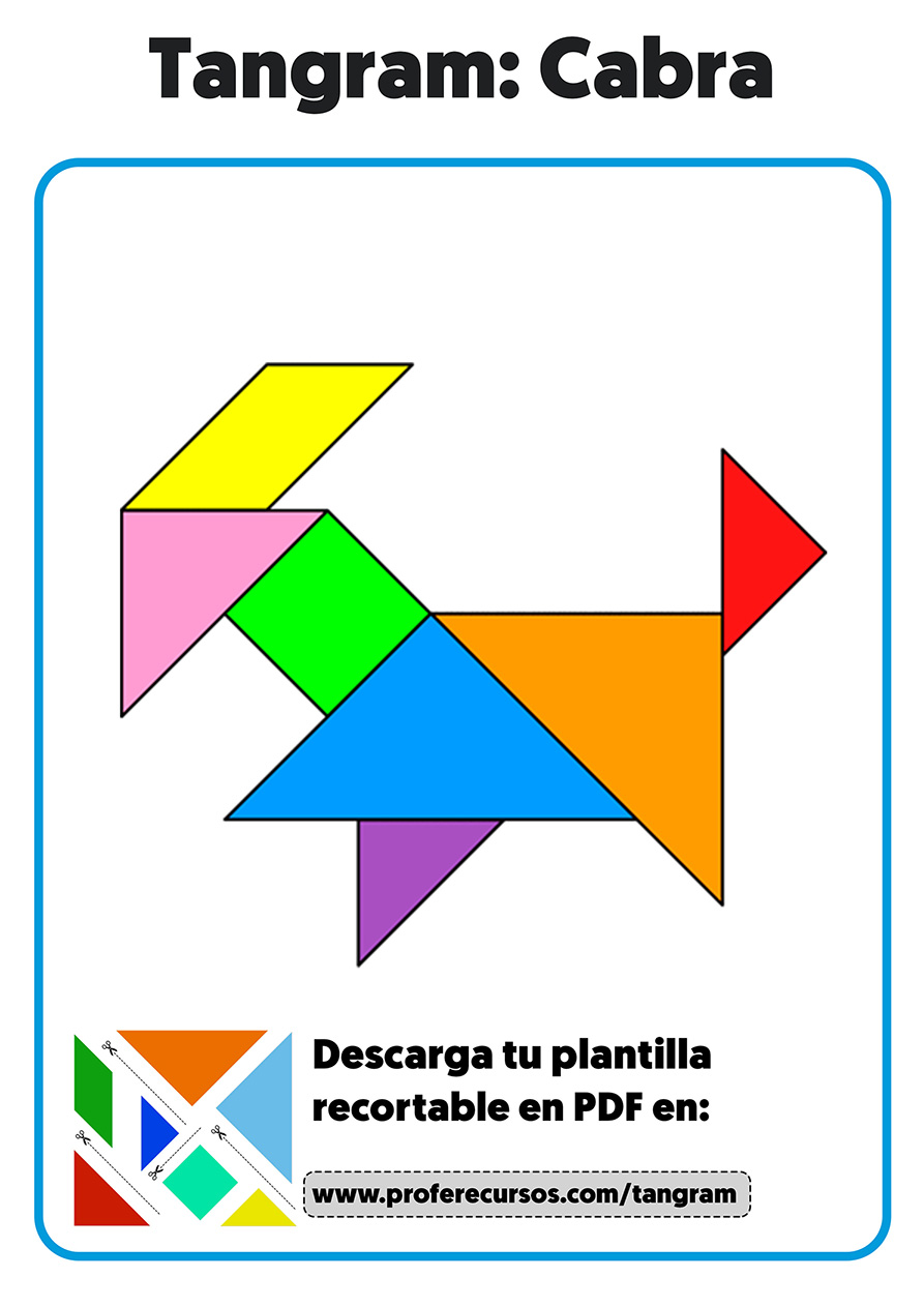 Tangram de animales para hacer