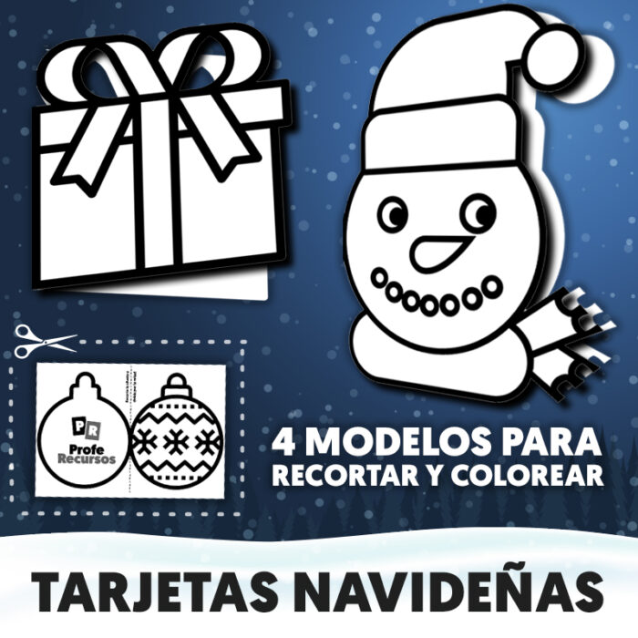 Tarjetas navideñas para niños