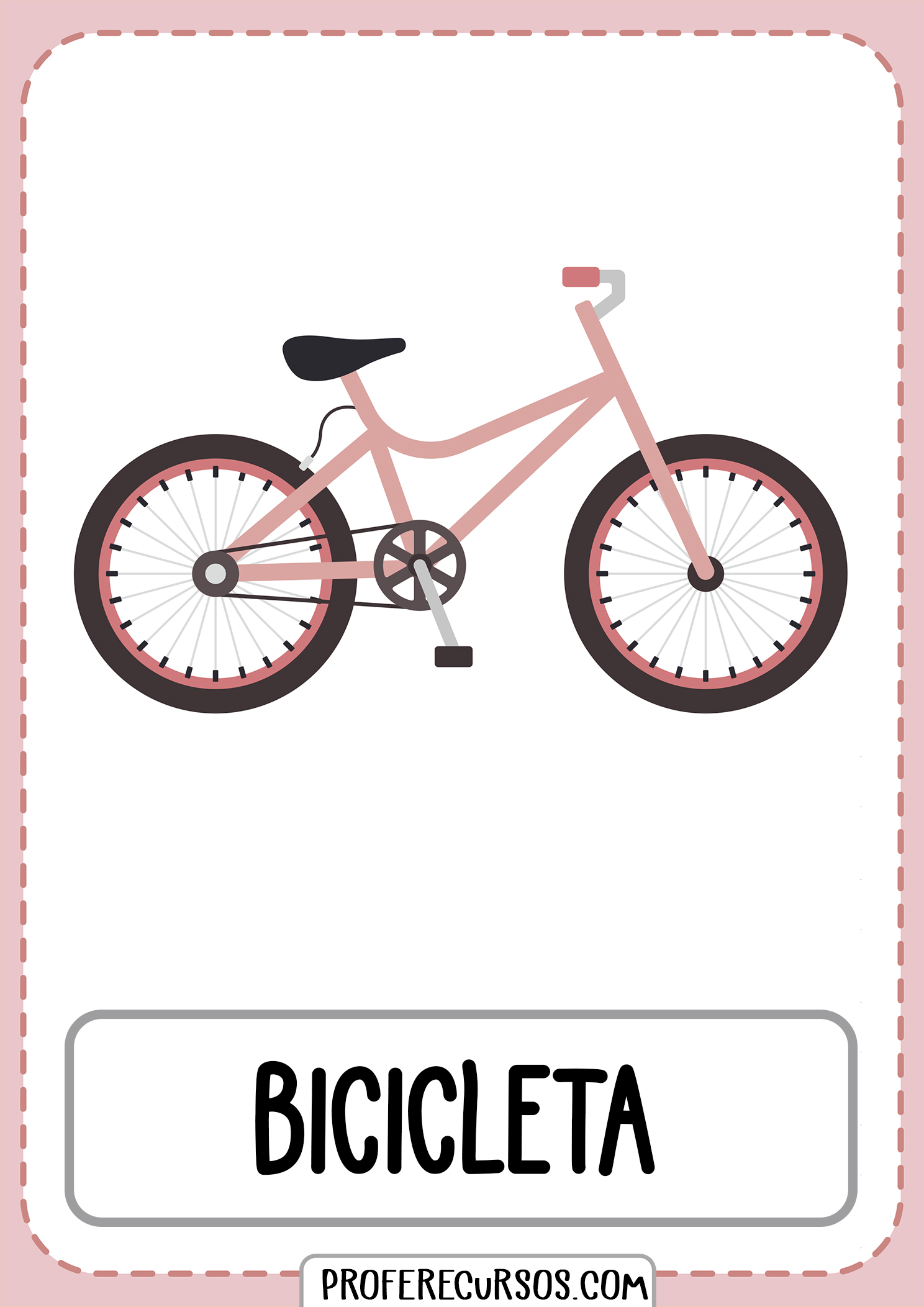 Tarjetas-vocabulario-medios-transporte-bicicleta