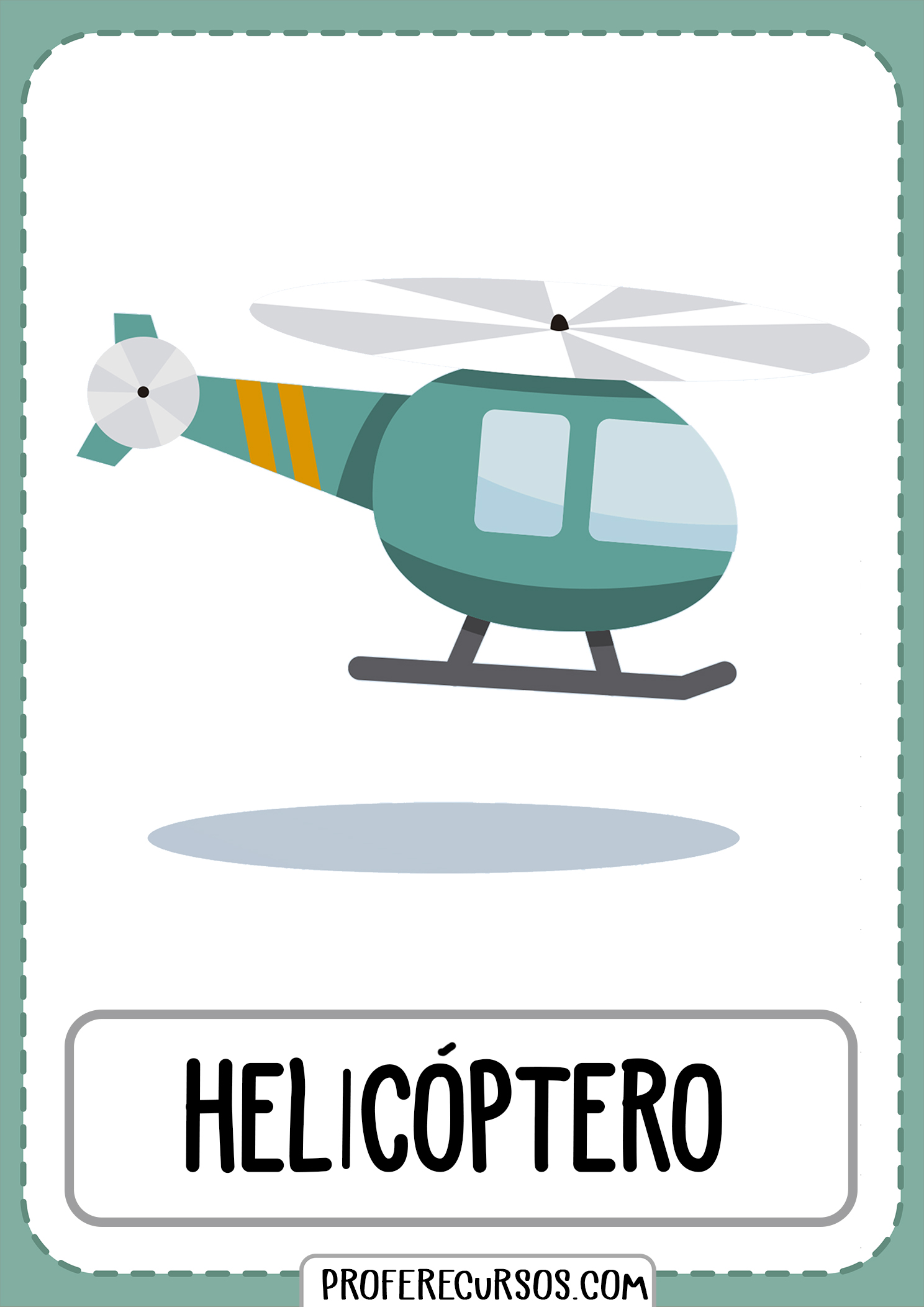 Tarjetas-vocabulario-medios-transporte-helicoptero