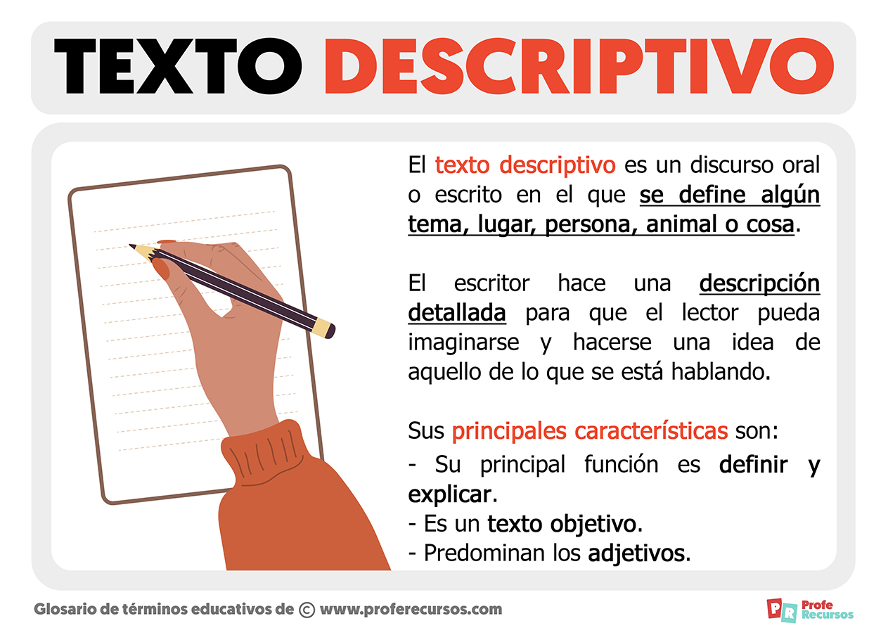 ¿qué Es Un Texto Descriptivo