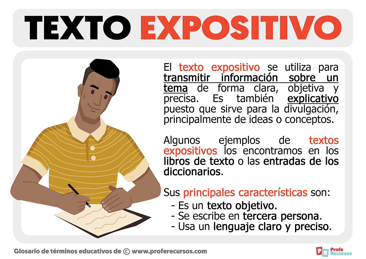 expedición no pagado Cargado Qué es un Texto Expositivo?