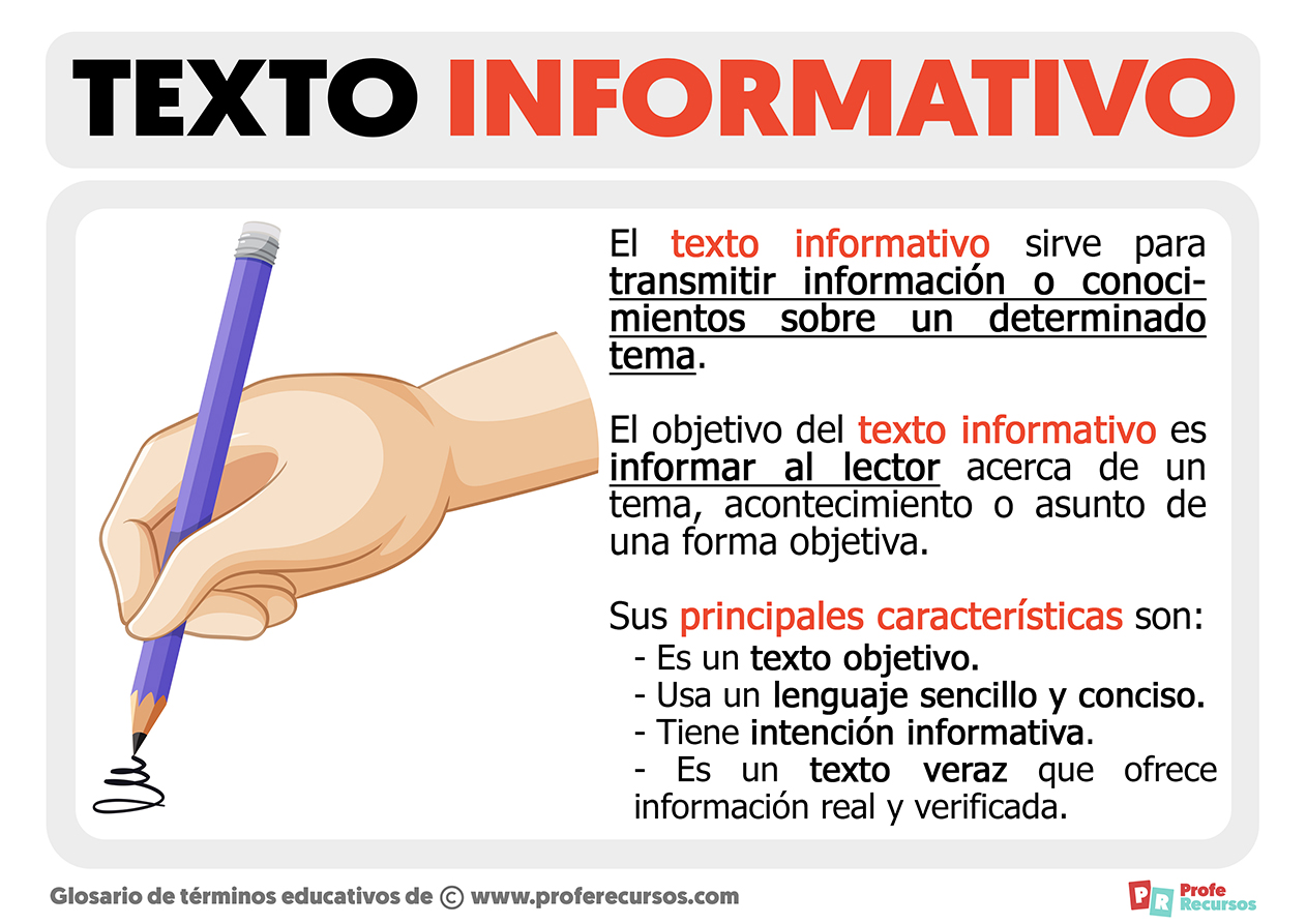 ¿qué Es Un Texto Informativo