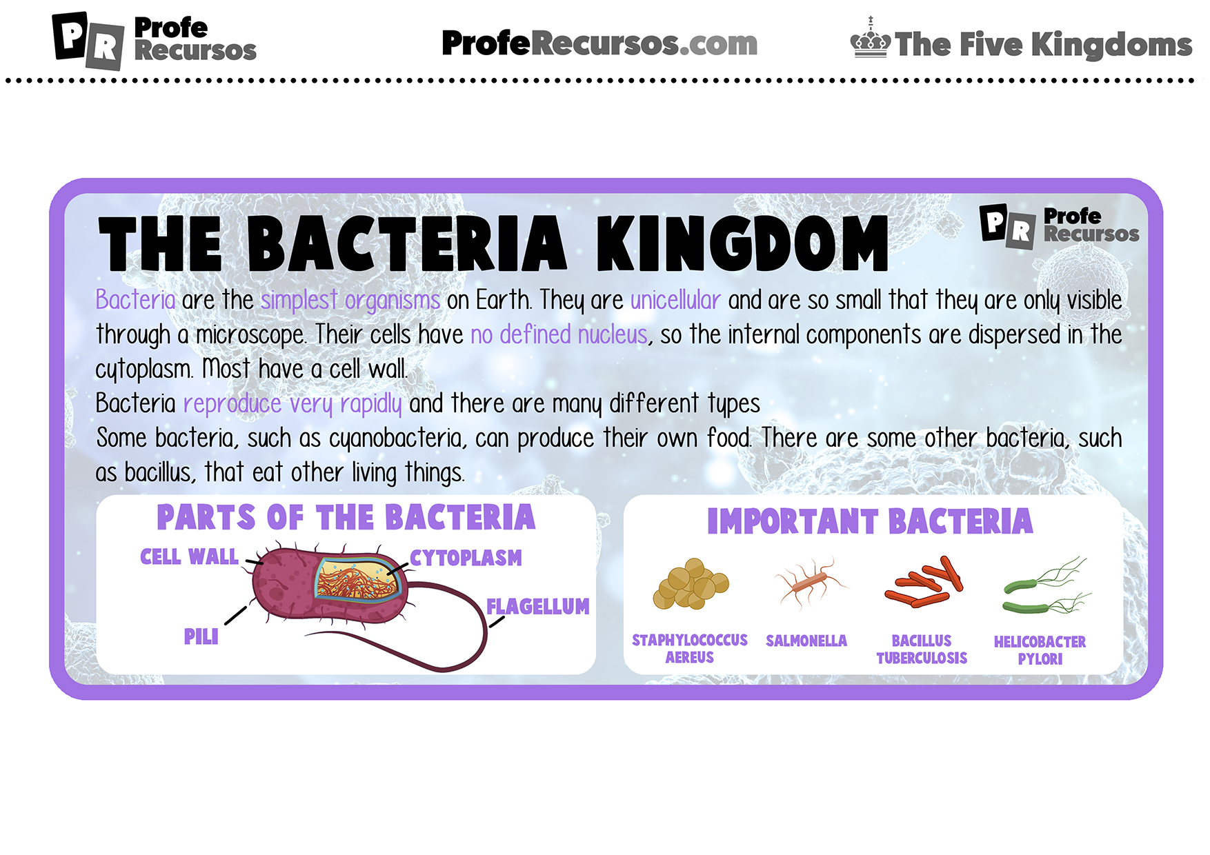 The five kingdoms of life