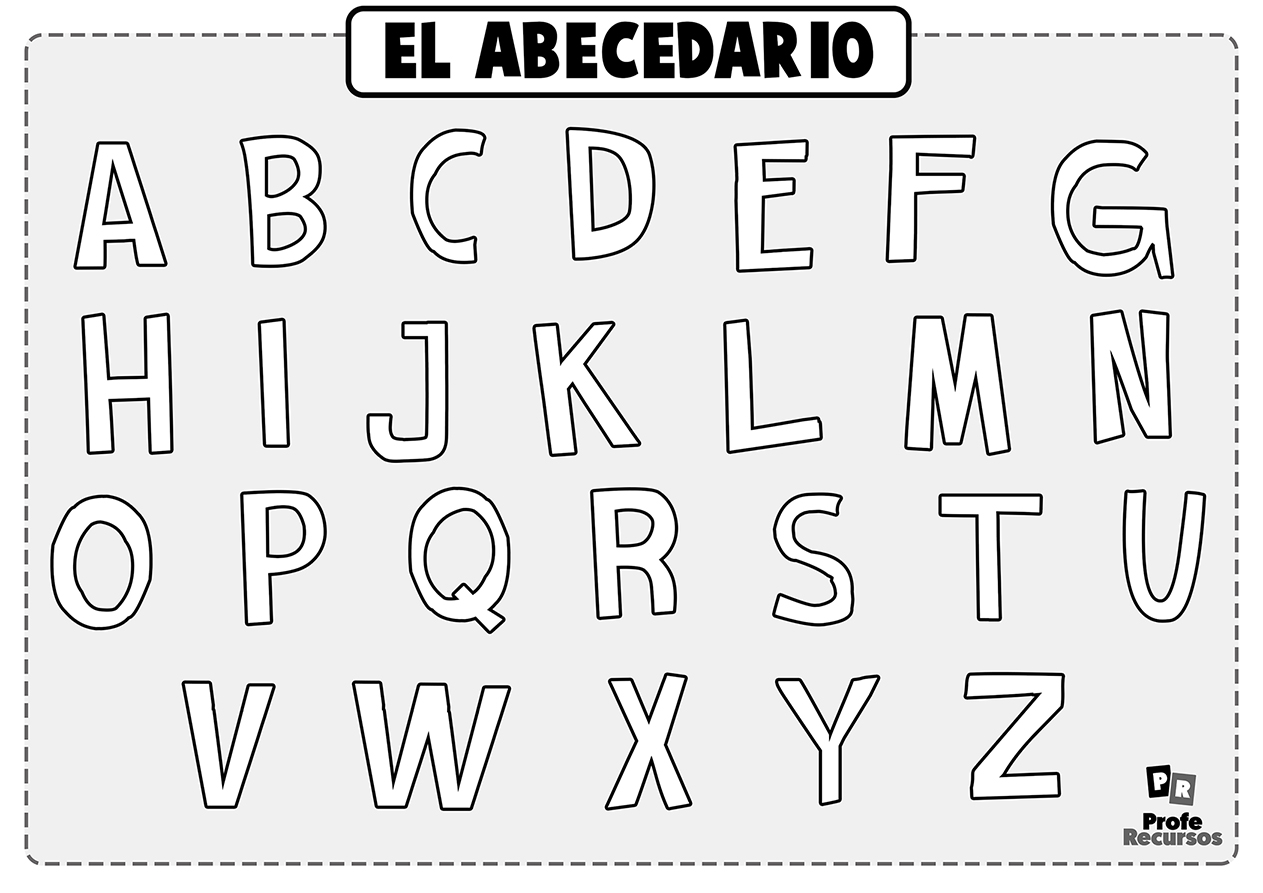 Todas las letras para colorear