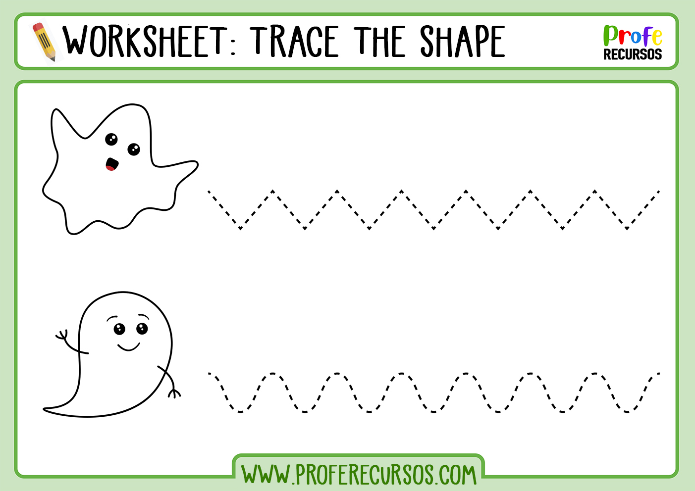 Tracing lines for beginners worksheets