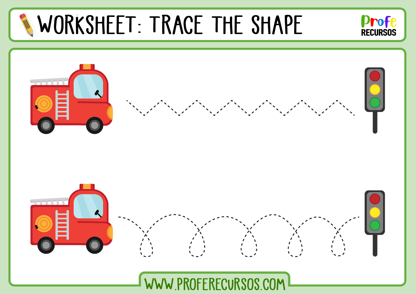 Tracing lines for toddlers