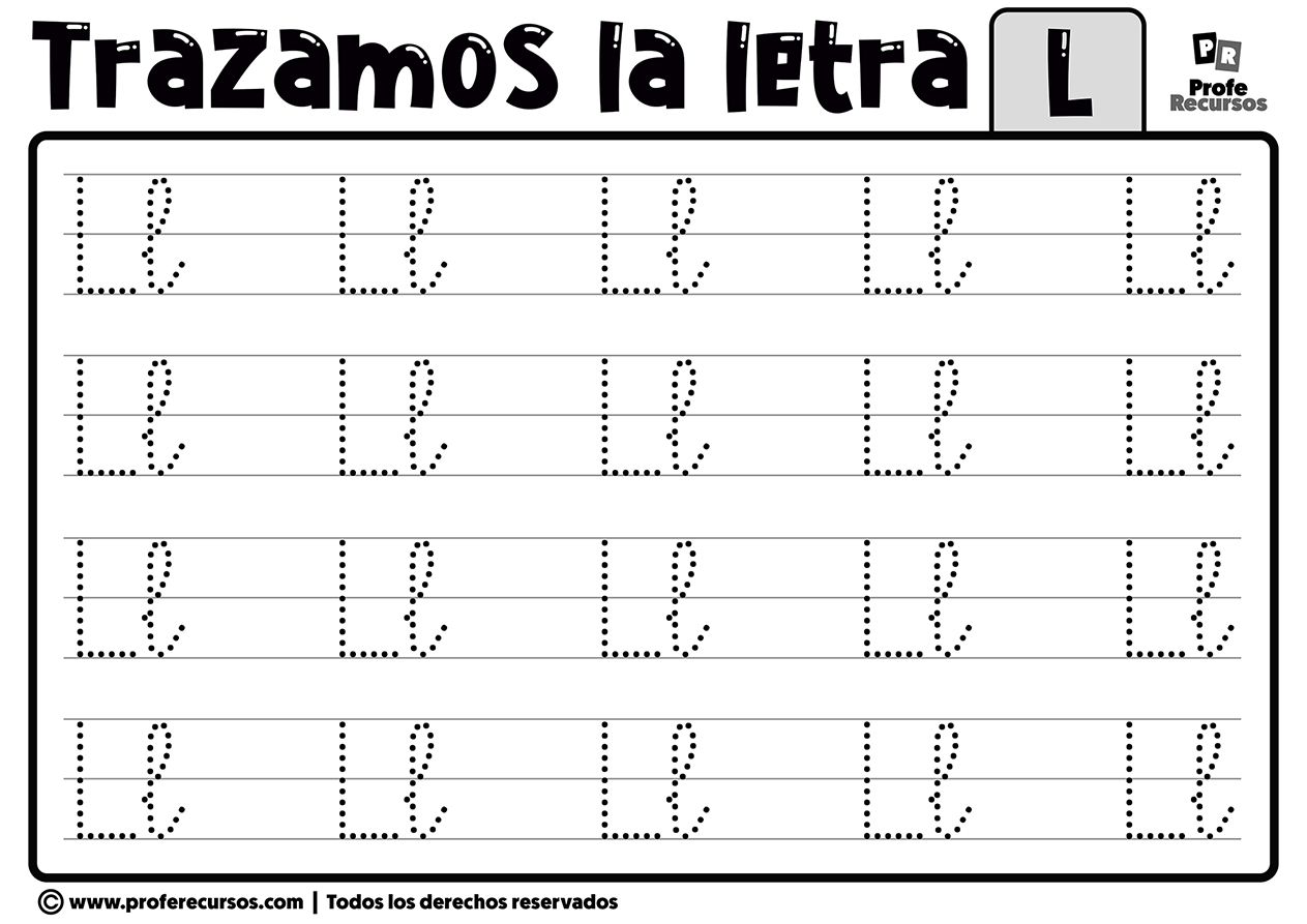 Trazar la letra l