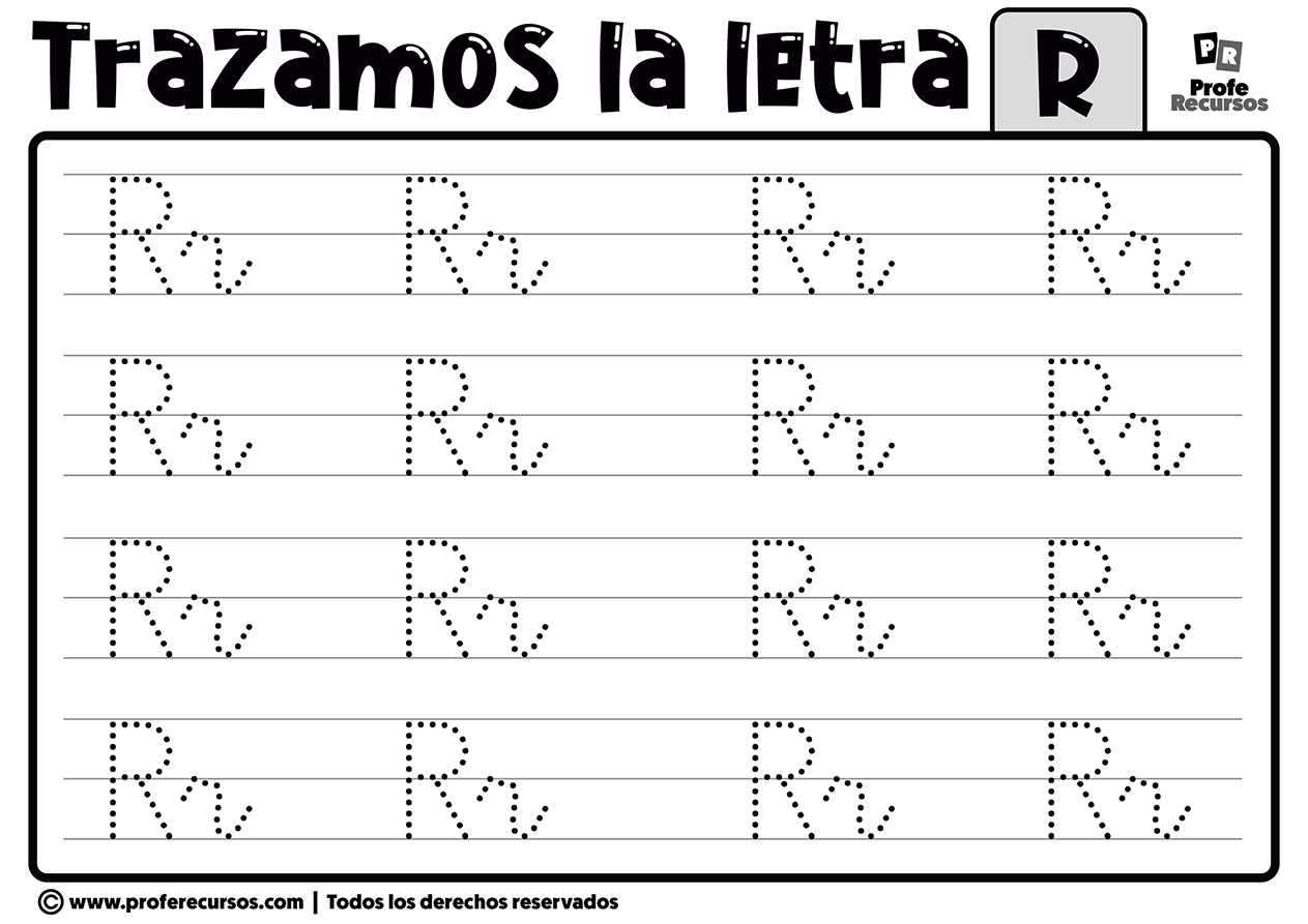 Trazar la letra r