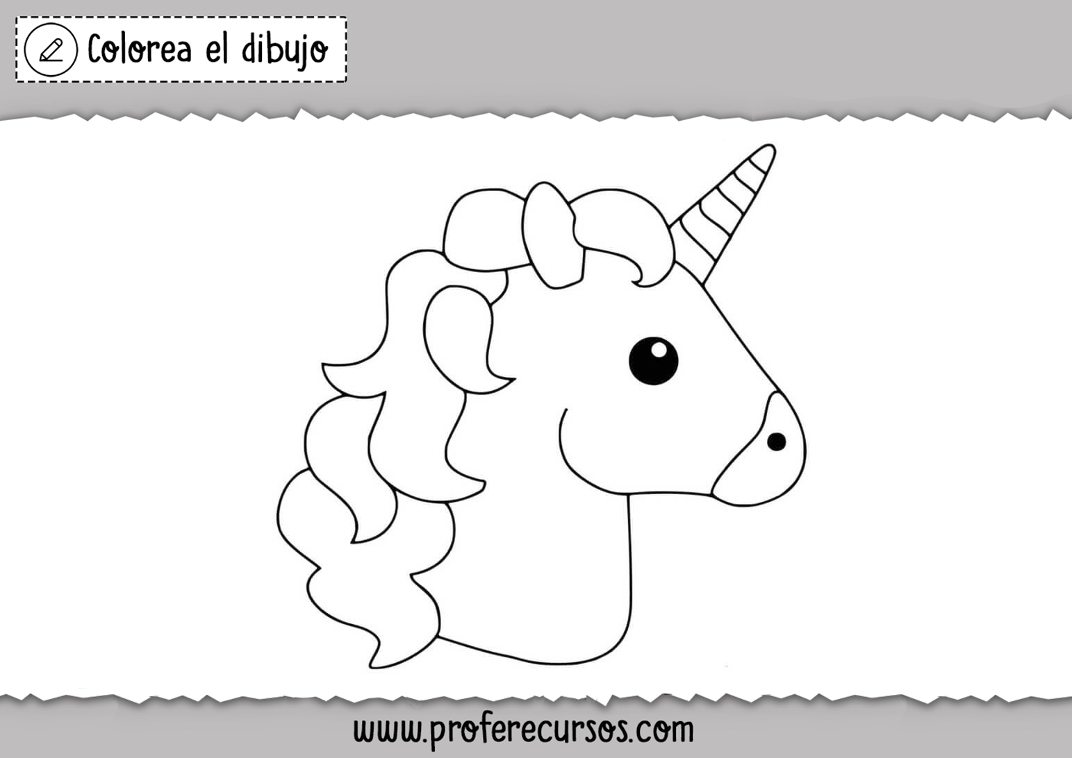 Unicornio para Colorear