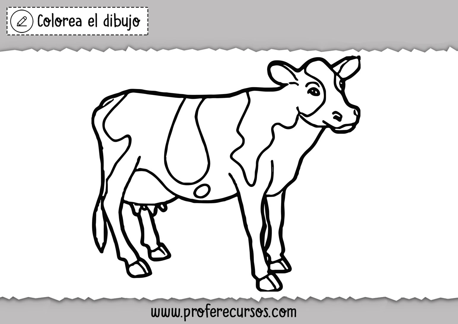 Vacas para colorear