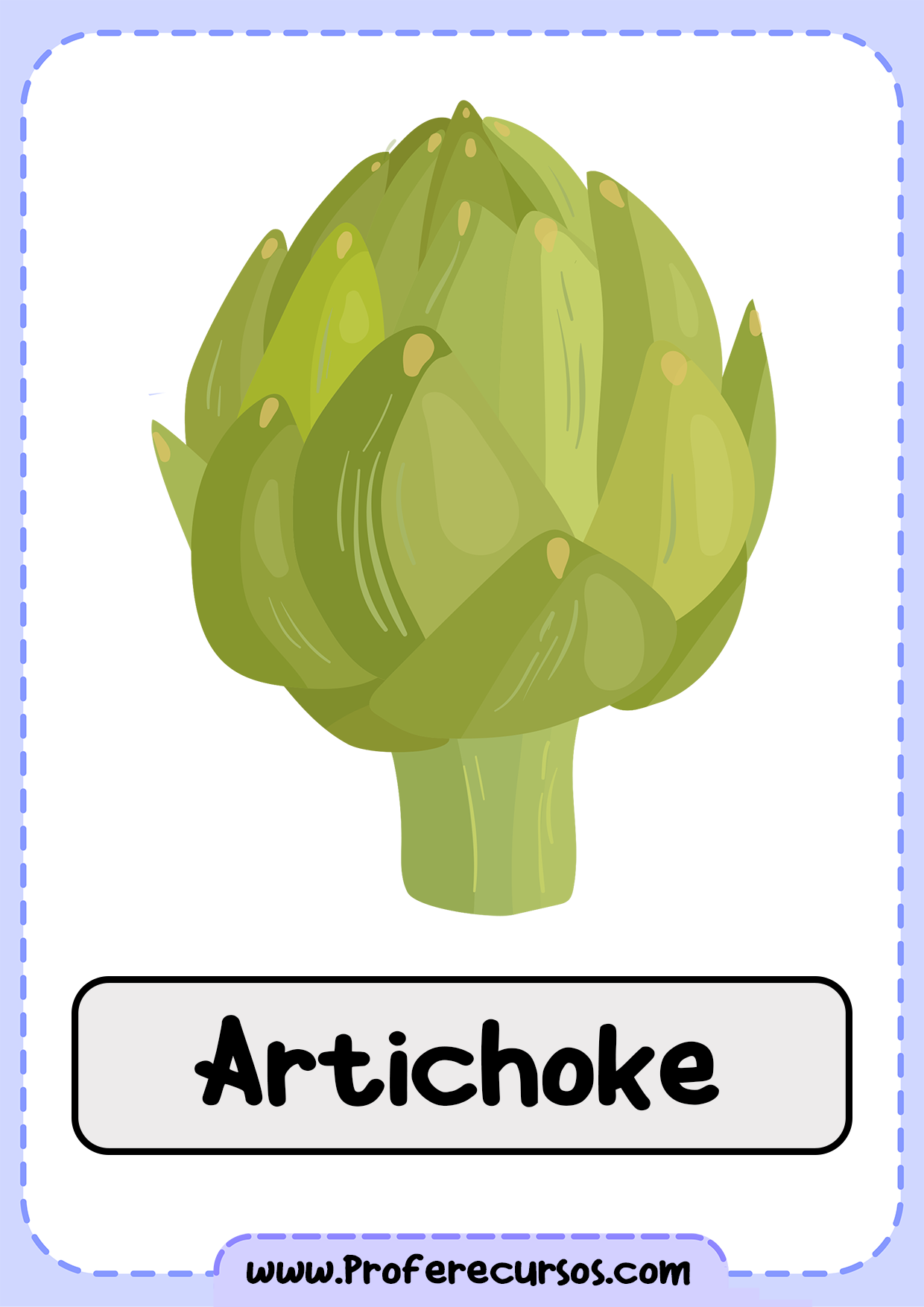 Vegetables-Vocabulary-Artichoke