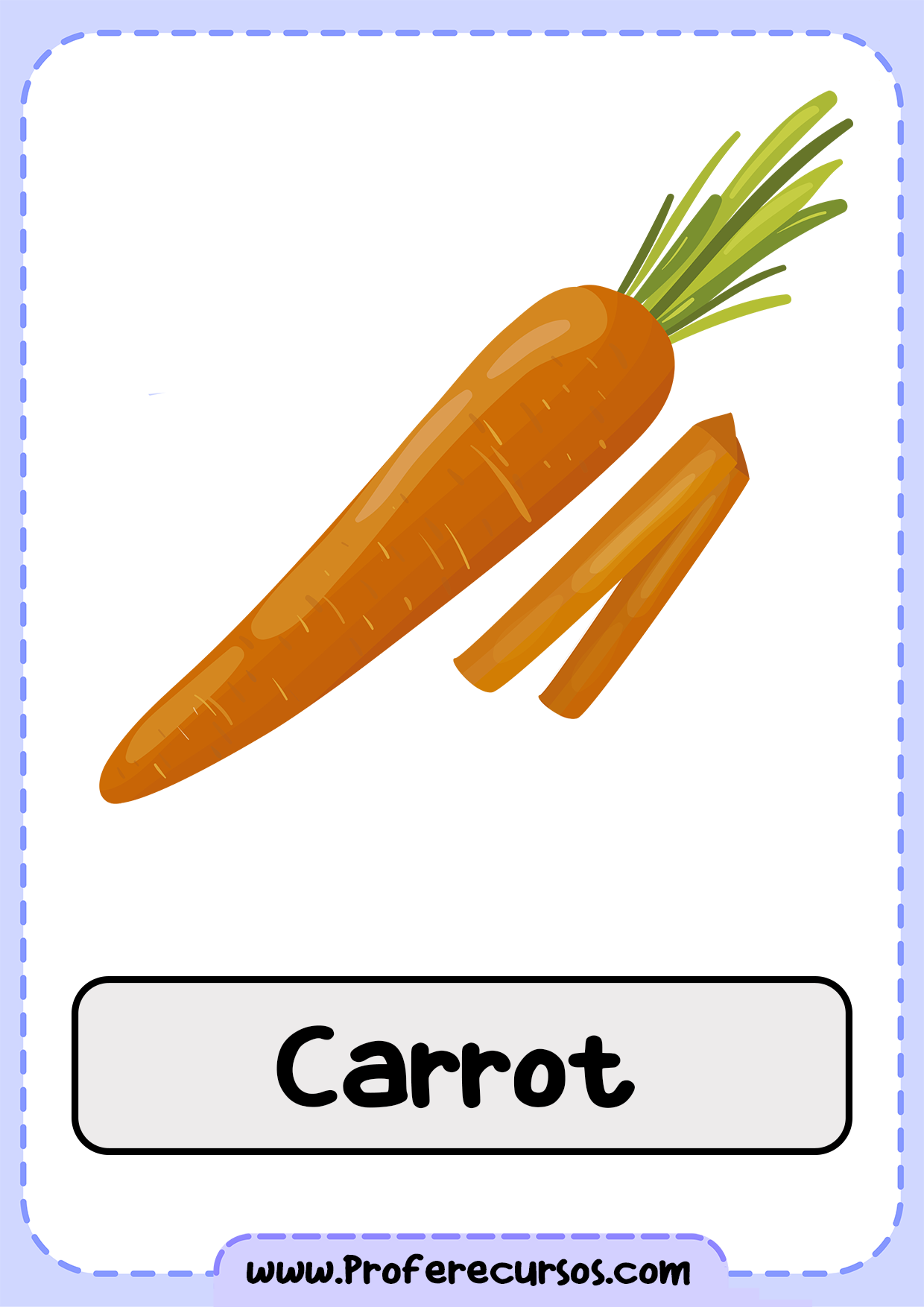 Vegetables-Vocabulary-Carrot