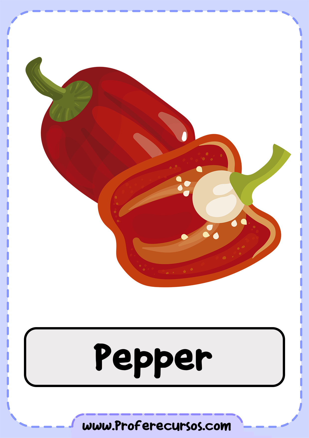 Vegetables-Vocabulary-Pepper