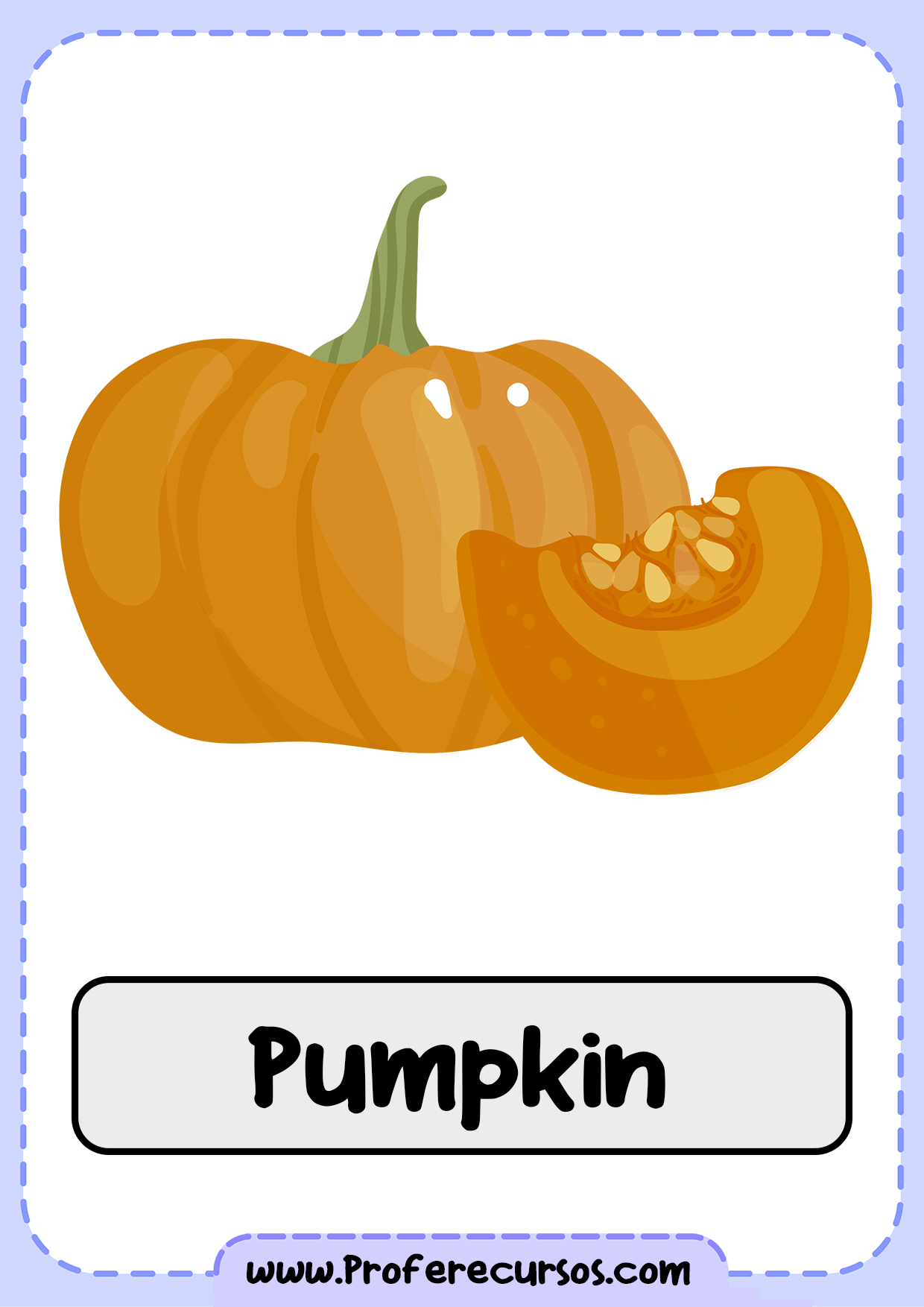 Vegetables-Vocabulary-Pumpkin