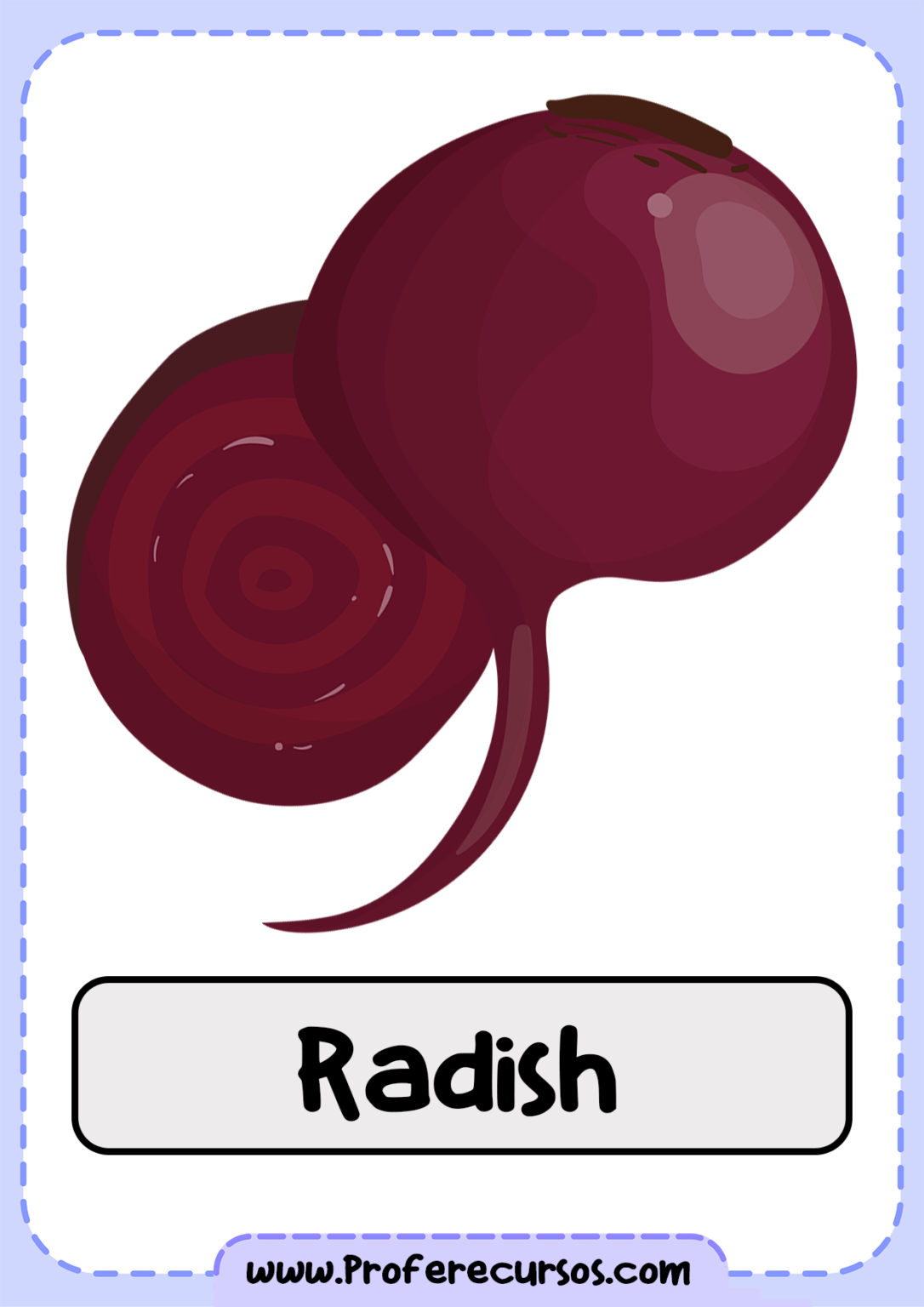 VegetablesVocabularyRadish