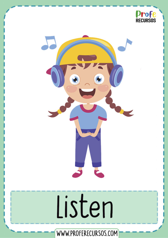 Verbos en ingles para imprimir