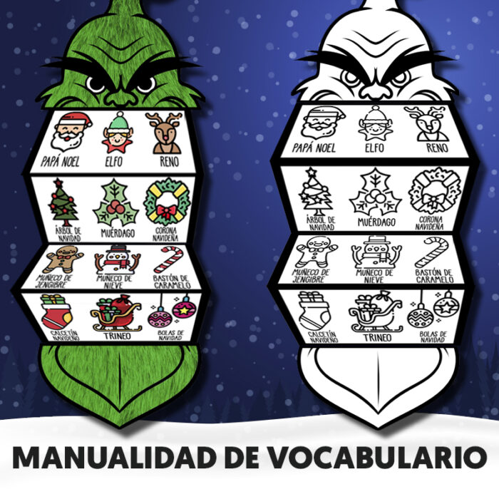 Vocabulario navideño para niños