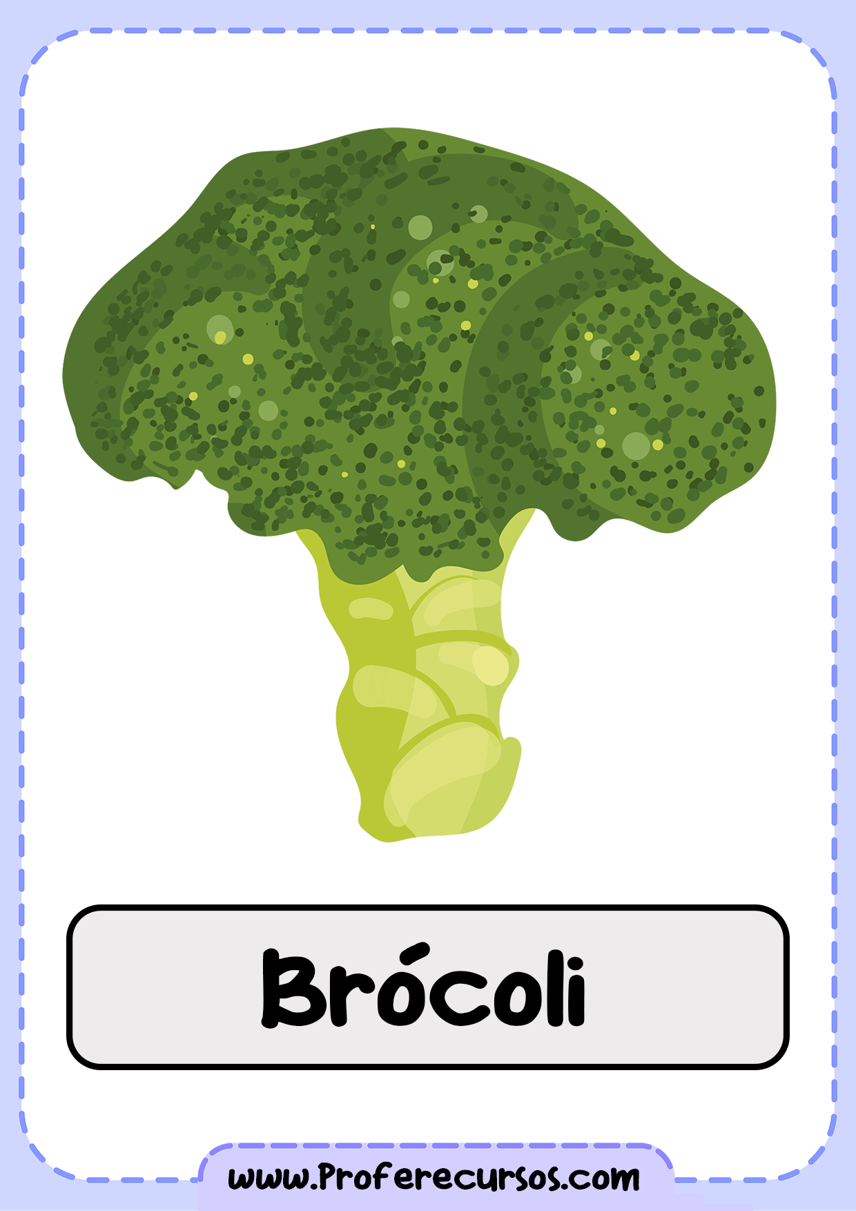 Vocabulario-Verduras-Vegetales-Brocoli