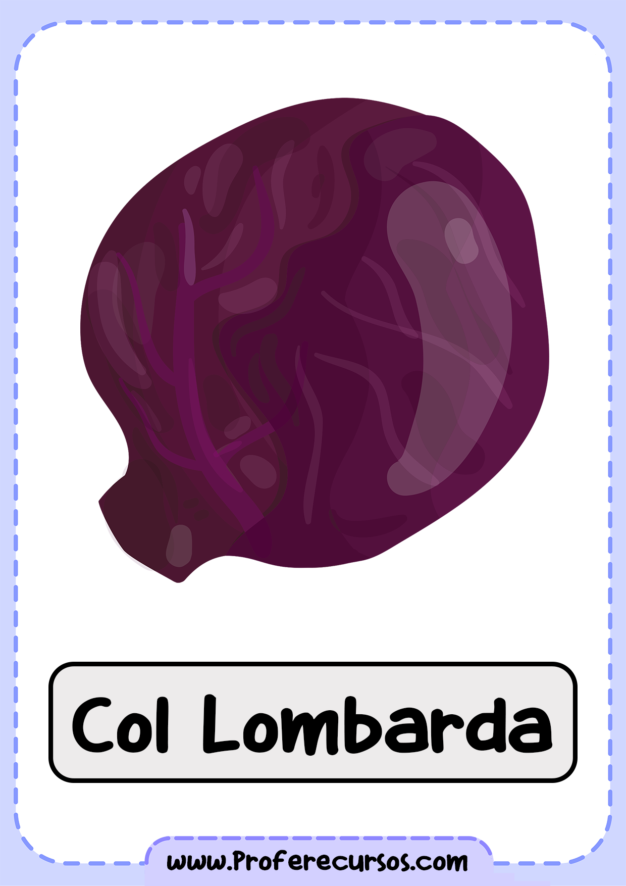 Vocabulario-Verduras-Vegetales-Col-lombarda