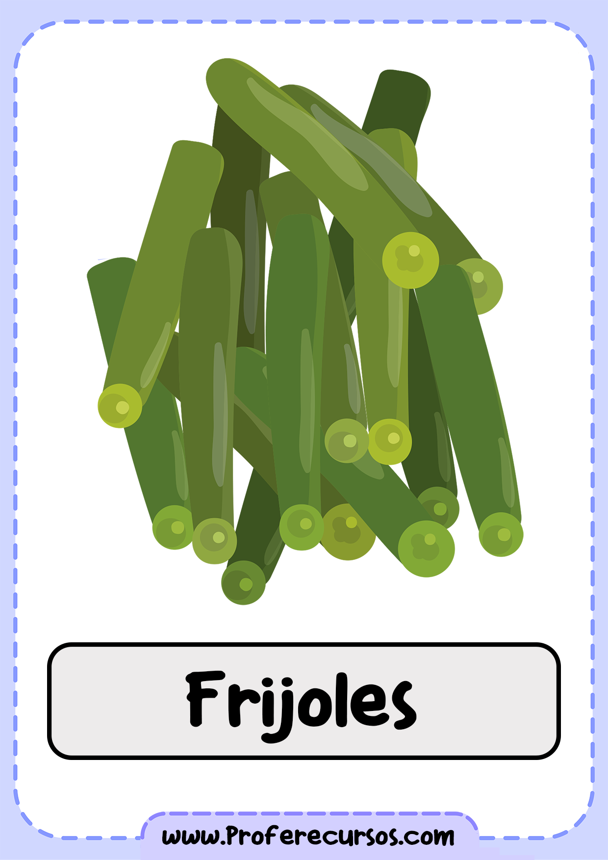 Vocabulario-Verduras-Vegetales-Frijoles