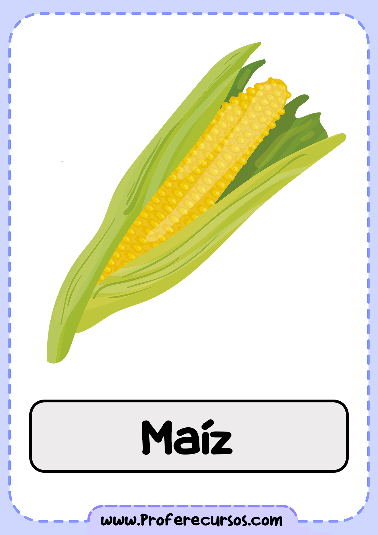 Vocabulario-Verduras-Vegetales-Maiz