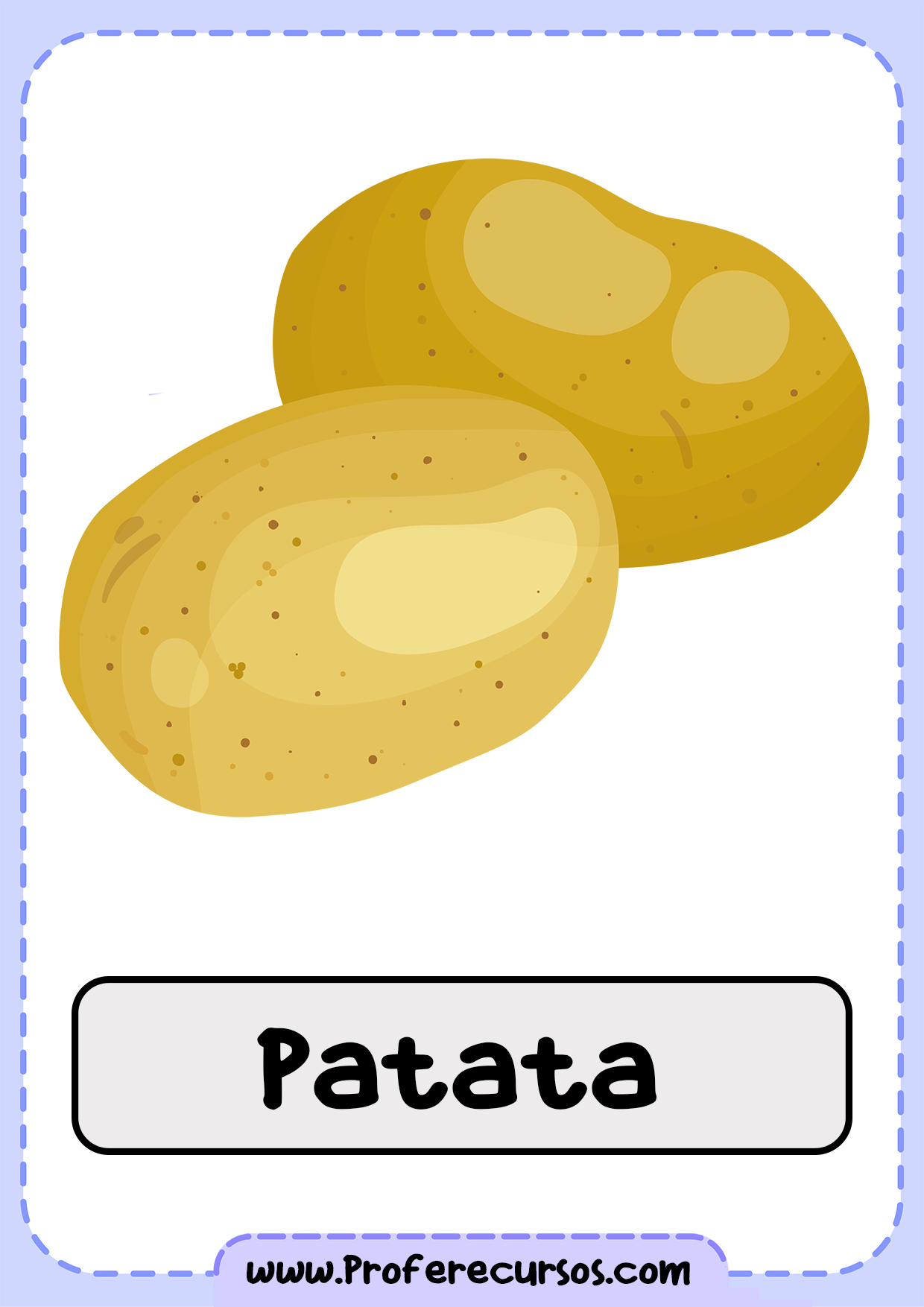 Vocabulario-Verduras-Vegetales-Patata