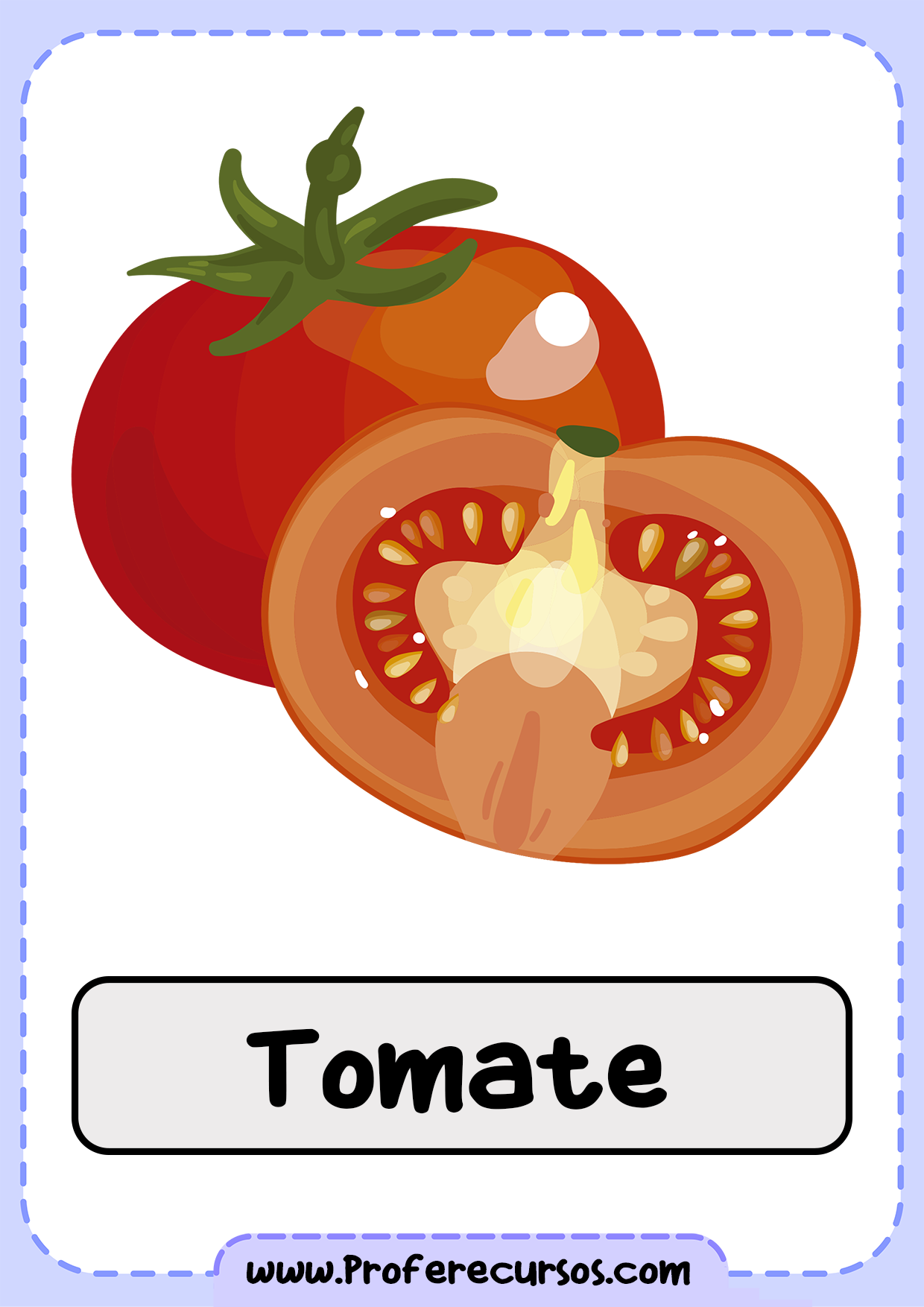 Vocabulario-Verduras-Vegetales-Tomate