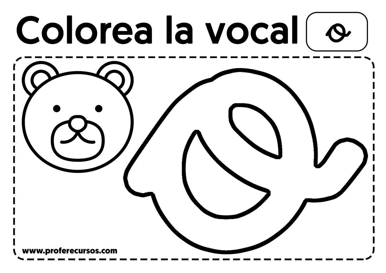 Vocal o para colorear