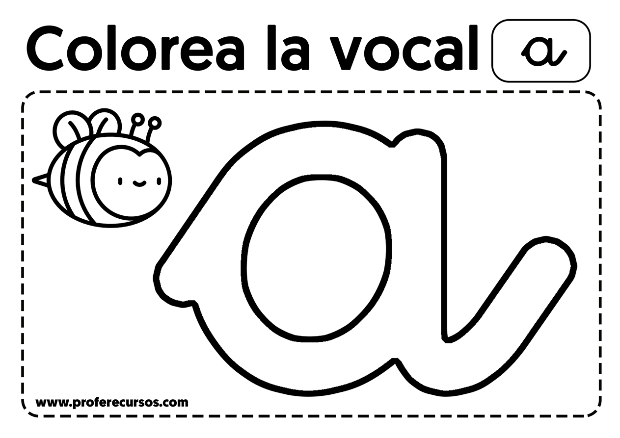 Vocales Para Colorear Para Niños Preparadas Para Imprmir