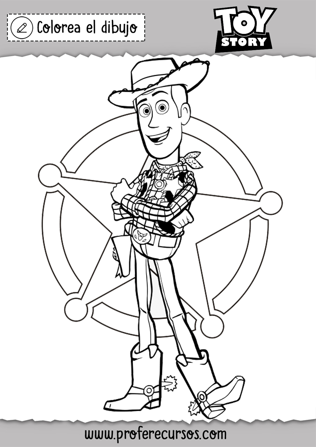 Dibujos Sin Colorear Dibujos De Woody De Toy Story Para Colorear ...