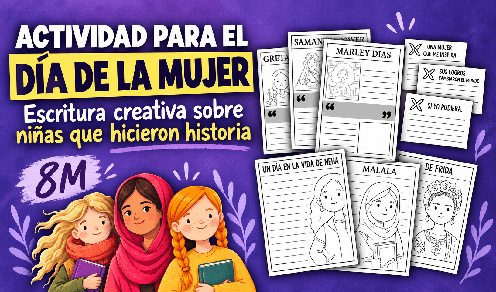 Actividad para el Día de la Mujer | Actividad 8M para Clase Actividades de vuelta al cole en espanol - Actividad para el Día de la Mujer | Actividad 8M para Clase