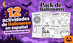 Actividades de Halloween Para clase | Fichas listas para IMPRIMIR