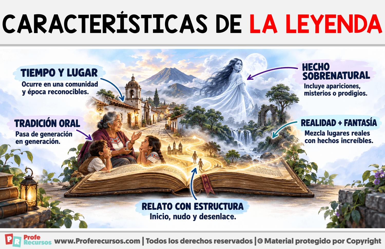 Características de la leyenda Infografia sobre Características de la leyenda