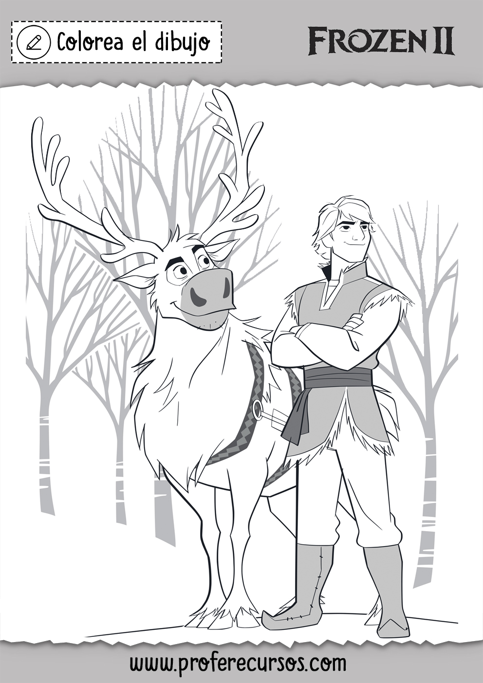 DIBUJOS De FROZEN Para Colorear PACK COMPLETO En PDF