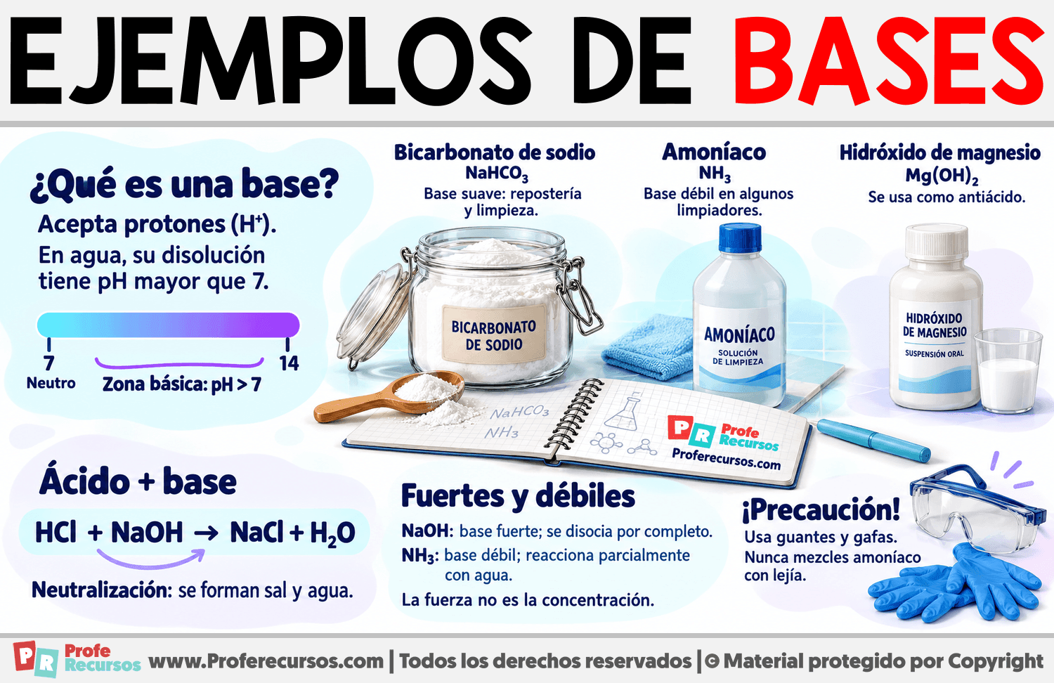 Ejemplos de bases Infografia sobre Ejemplos de bases