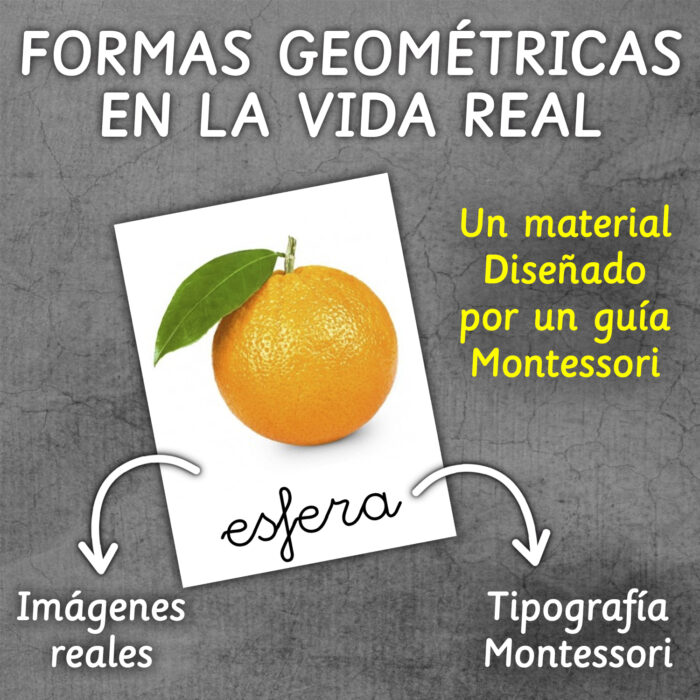 Flashcards de formas geometricas montessori