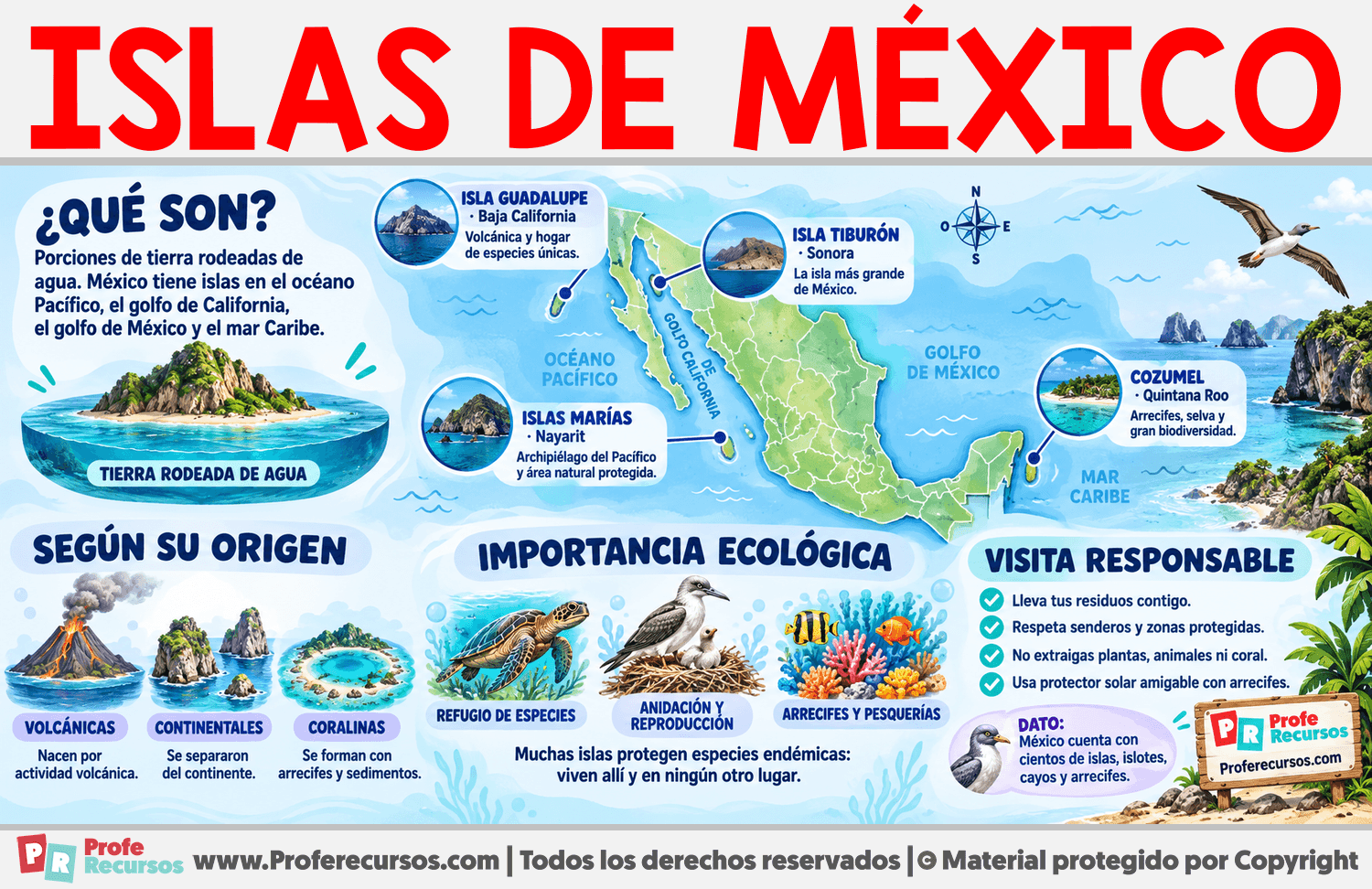 Islas de México Infografia sobre Islas de México