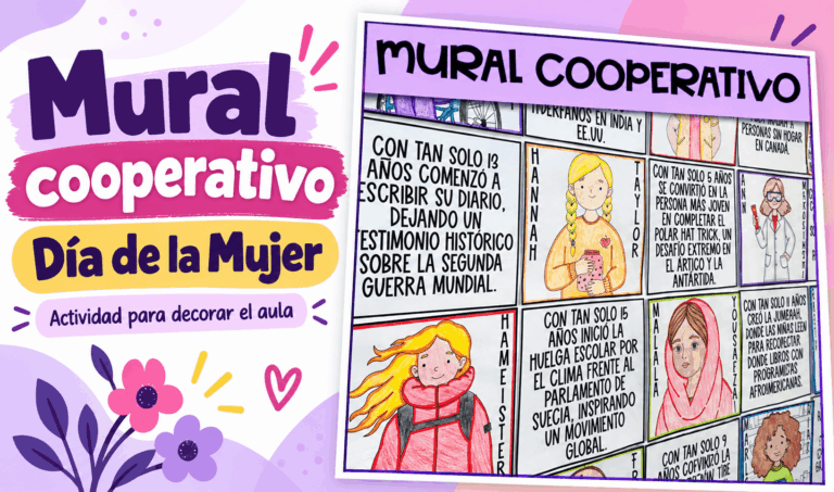 Manualidad para el Día de la Mujer | Mural Decoración para el Aula