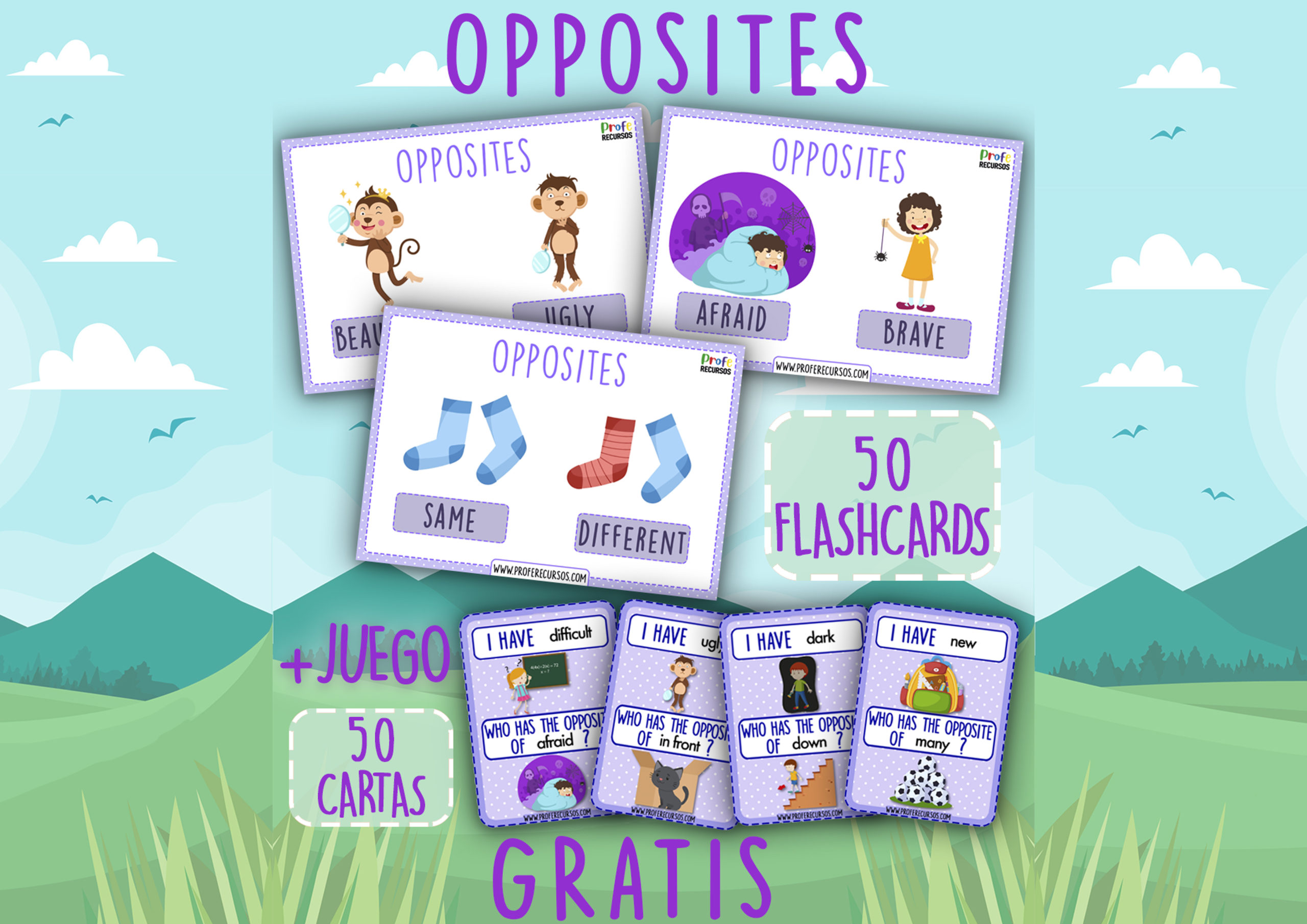 opposites game pdf