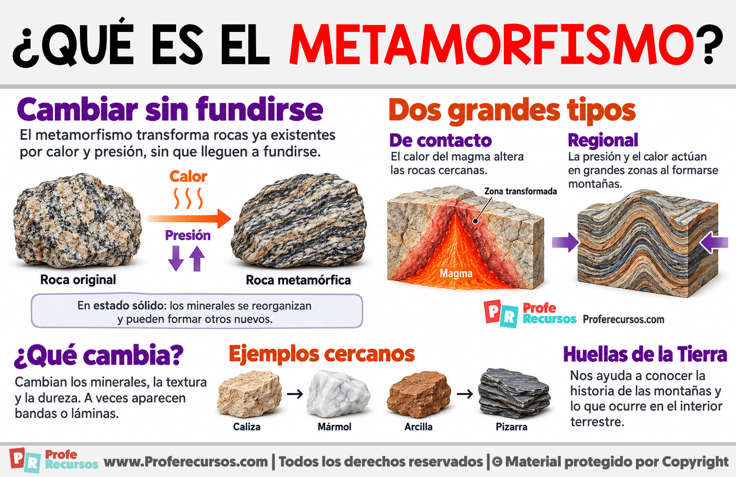 ¿Qué es el metamorfismo? Infografia sobre ¿Qué es el metamorfismo?