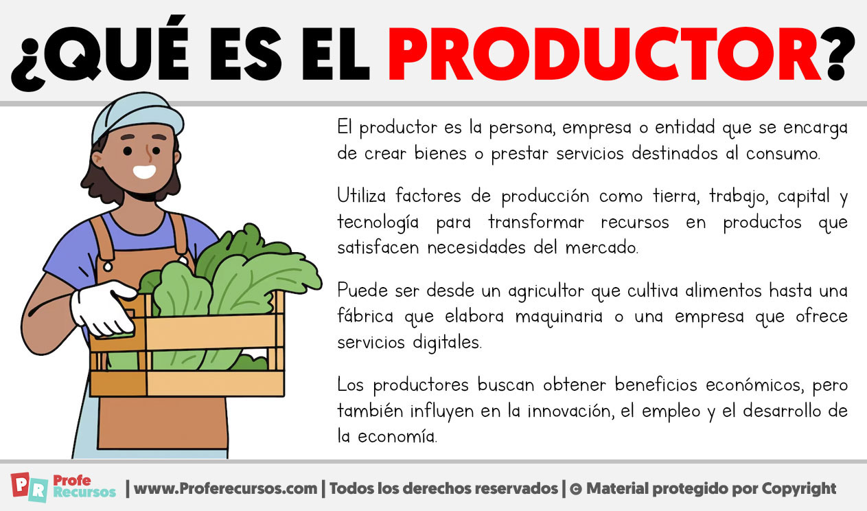 Que es el productor