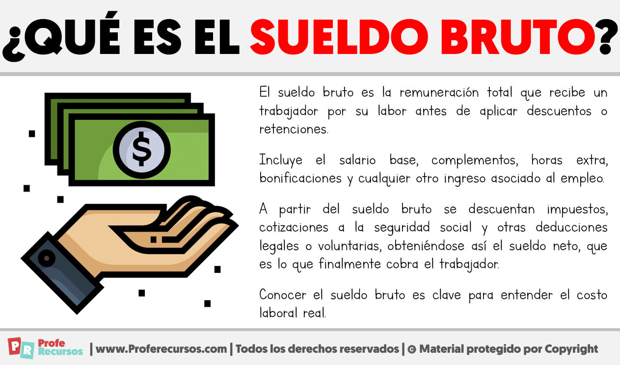 Que es el sueldo bruto